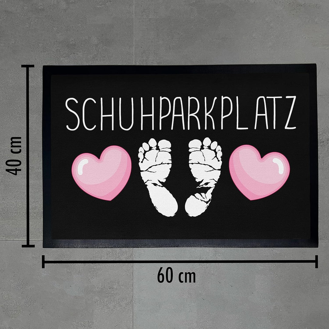 Trendation - Schuhparkplatz Lustige Fussmatte Geschenk Fussmatte mit Spruch Innen und Aussenbereich