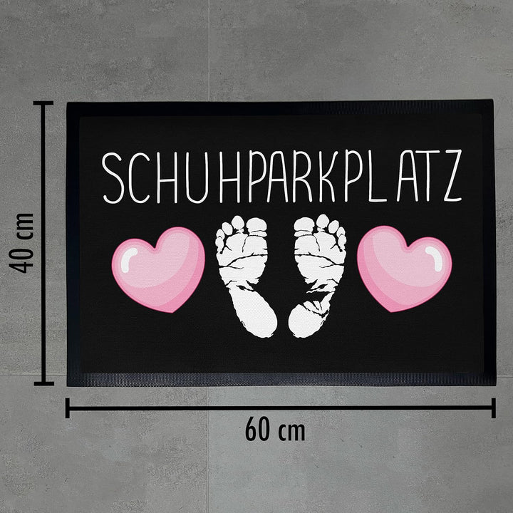 Trendation - Schuhparkplatz Lustige Fussmatte Geschenk Fussmatte mit Spruch Innen und Aussenbereich