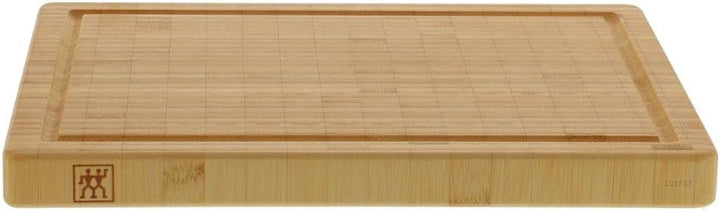 ZWILLING Schneidbrett aus massiven Bambusholz mit Saftrille, beidseitig nutzbar, mittel, 36 x 26 cm
