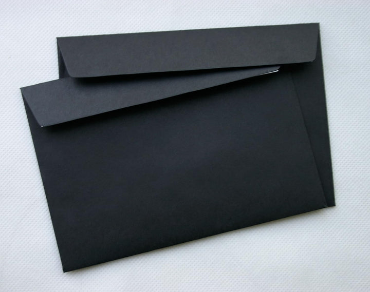 Briefumschläge DIN C5 162 x 229 mm schwarz 120g/m² ohne Fenster haftklebend (Artikel: 314A) (25), 25