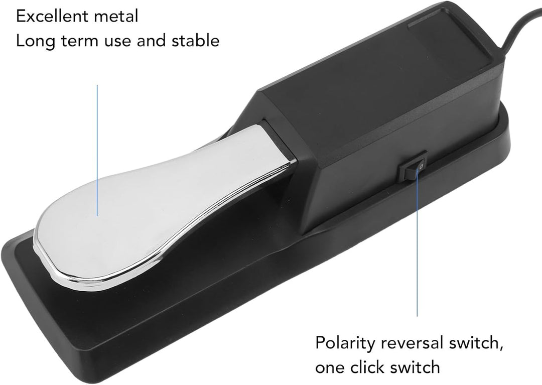 LiebeWH Universelles Sustain-Pedal für Elektronische Keyboards von Casio Roland Korg Behringer Moog