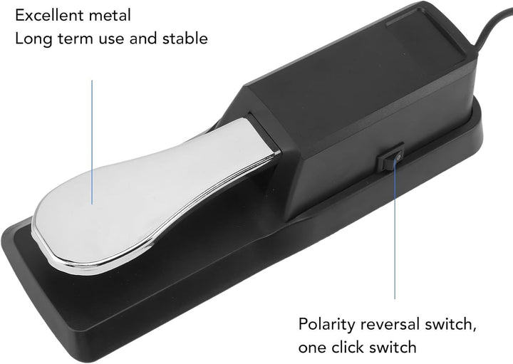 LiebeWH Universelles Sustain-Pedal für Elektronische Keyboards von Casio Roland Korg Behringer Moog