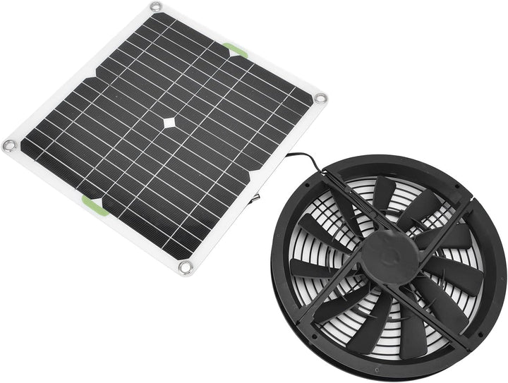Solar Panel Fan Kit, Abluftventilator für Kleine Hühnerställe, Gewächshäuser, Schuppen, Haustierhäus
