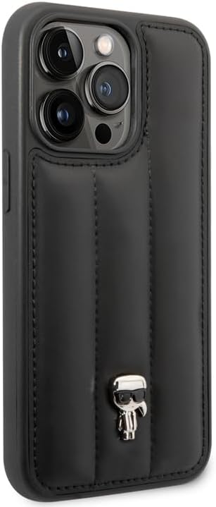 KARL LAGERFELD KLHCP14LPSQPK hülle für iPhone 14 Pro 6,1" hardcase schwarz/Black Puffy Ikonik Pin