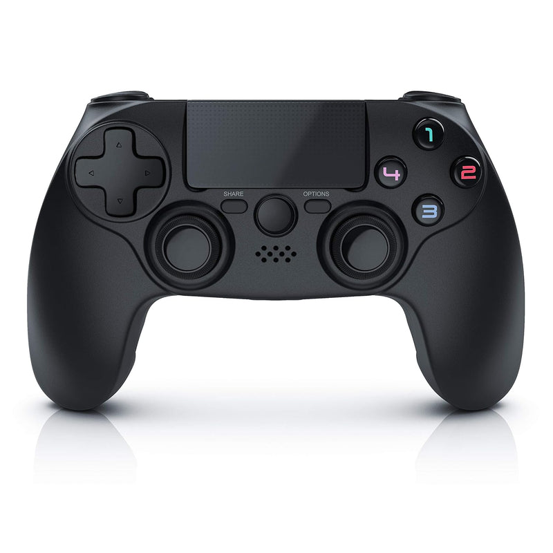 CSL - Wireless Gamepad für PS4 PS4 Pro PS4 Slim - Controller mit Dual Vibration - 3,5 mm Headset Aus