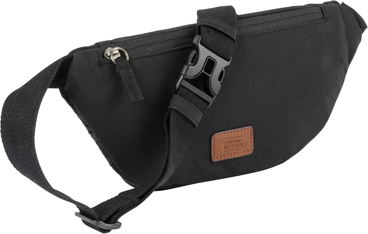 camel active bags City Herren Gürteltasche Bauchtasche Gross Schwarz, Schwarz