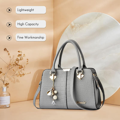 FANDARE Damen Handtasche Umhängetasche Frauen Schulterbeutel Shopper Tote Reise Henkeltasche Schulte