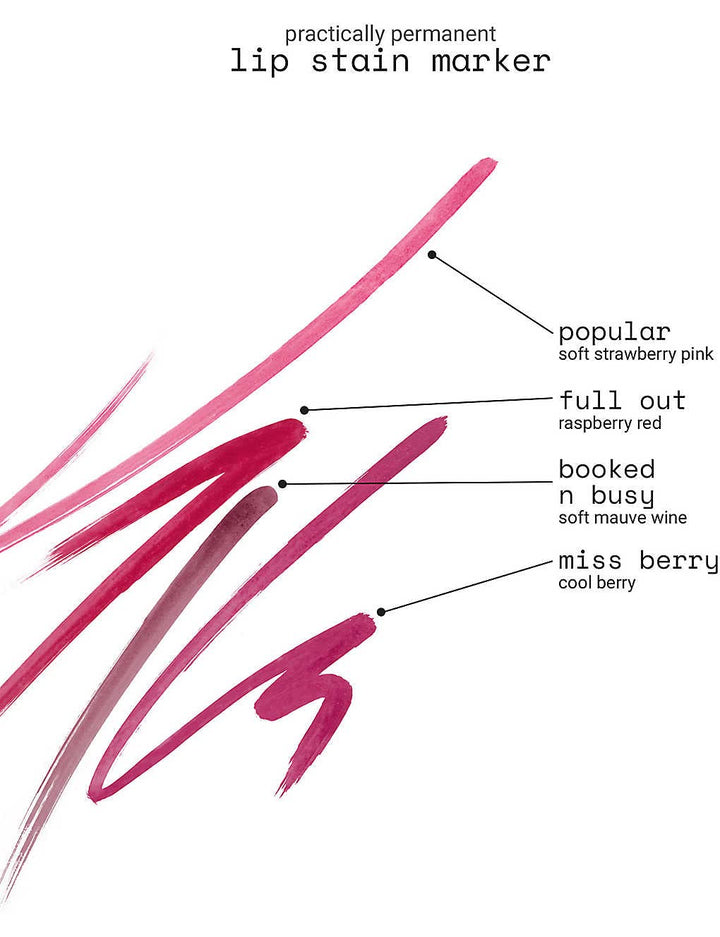 r.e.m. beauty Practically Permanent Lip Stain Marker | 1.6ml | Miss Berry