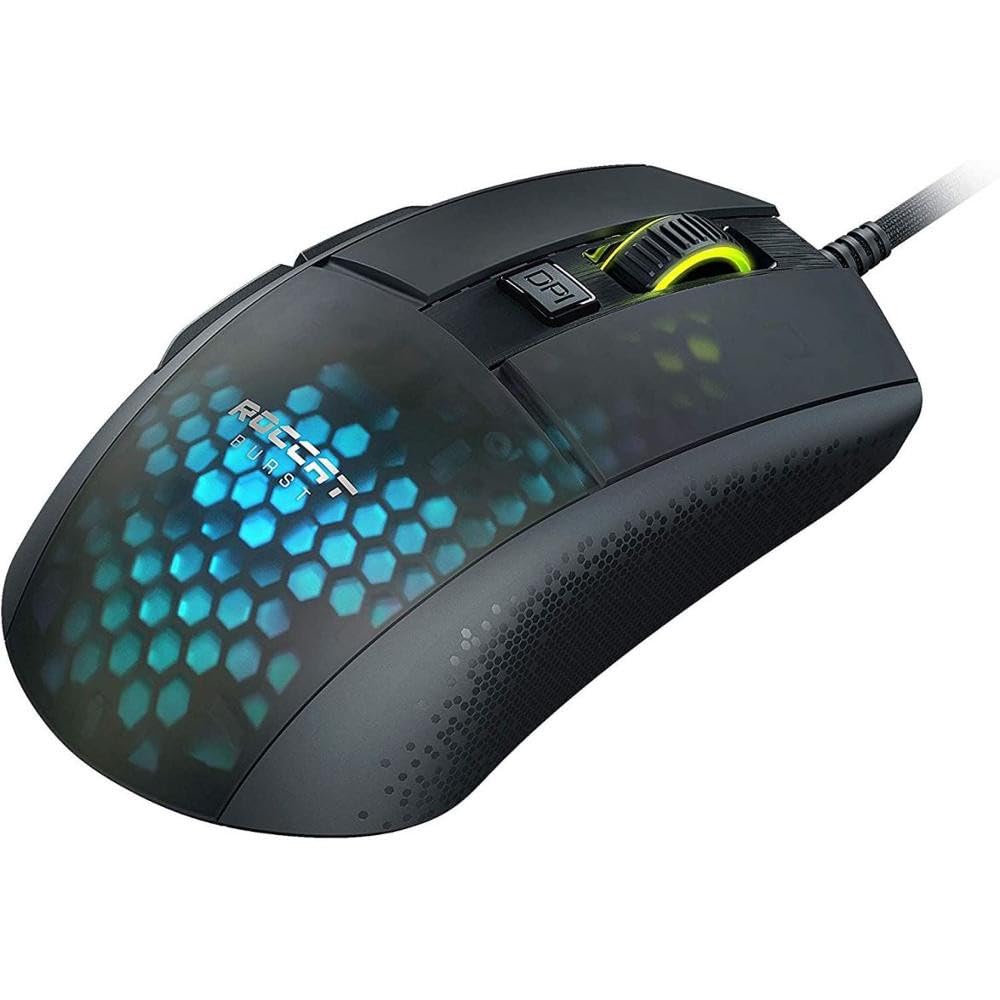 Roccat Burst Pro - Extrem leichte Optical Pro Gaming Maus (hohe Präzision, Optischer Owl-Eye Sensor