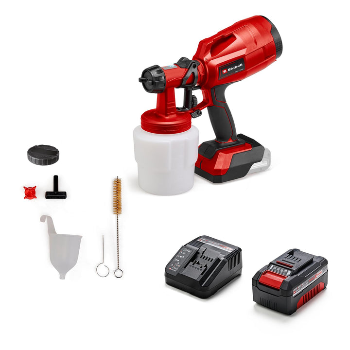 Einhell Akku-Farbsprühsystem TC-SY 18/60 Li Power X-Change (Li-Ion, 18 V, Förderleistung 650 ml/min,
