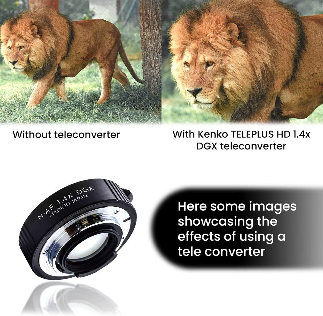Kenko HD DGX 1.4x Telekonverter für Nikon F Bajonett, 12/20/36mm Canon EF/Efs 12/20/36mm, Canon EF/E