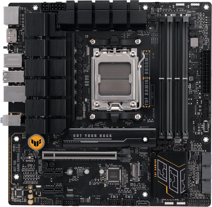 ASUS TUF Gaming B650M-E AMD mATX Mainboard 8+2 DrMOS DDR5, PCIe 5.0, 2 M.2 Steckplätze, Ethernet Rea