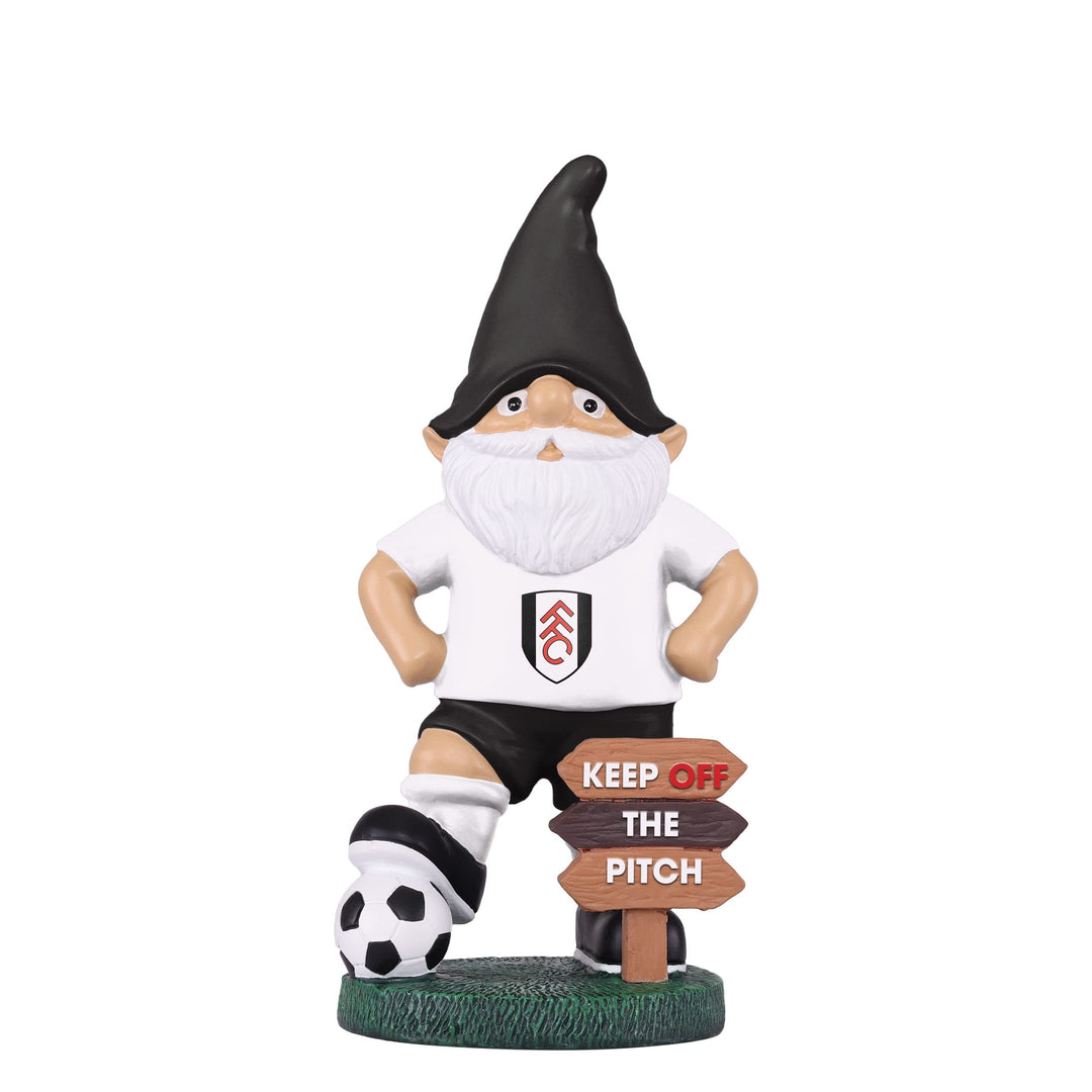 FOCO EPL Fulham Football Premier League Championship Keep Off The Pitch Gartenzwerg Ornament für dri