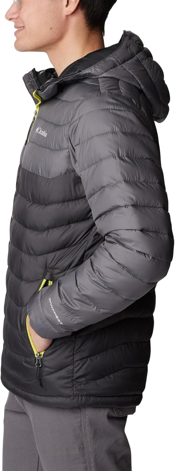 Columbia Herren Powder Lite Kapuzenjacke Shark, City Grey S, Shark, City Grey S
