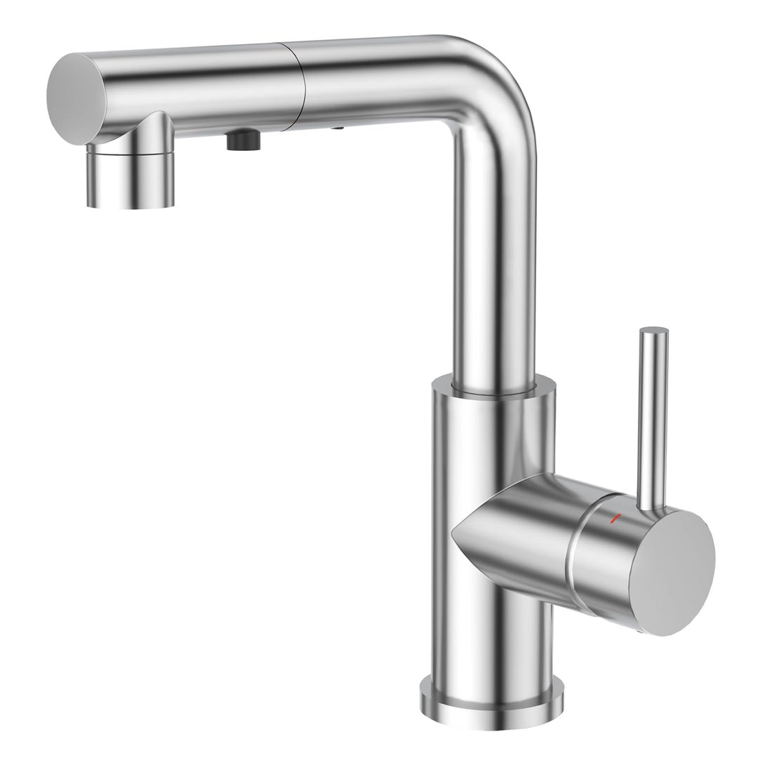 CREA Wasserhahn Küche mit 3 Funktionen Brause, Küchenarmatur mit Ausziehbarem Brause, Mischbatterie