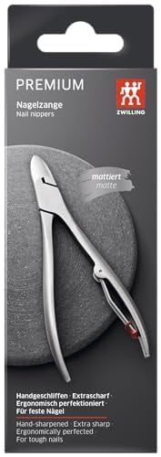 ZWILLING Nagelzange, Profi Knipser für Dicke Nägel aus Rostfreiem Edelstahl, Silber Mattiert, Premiu