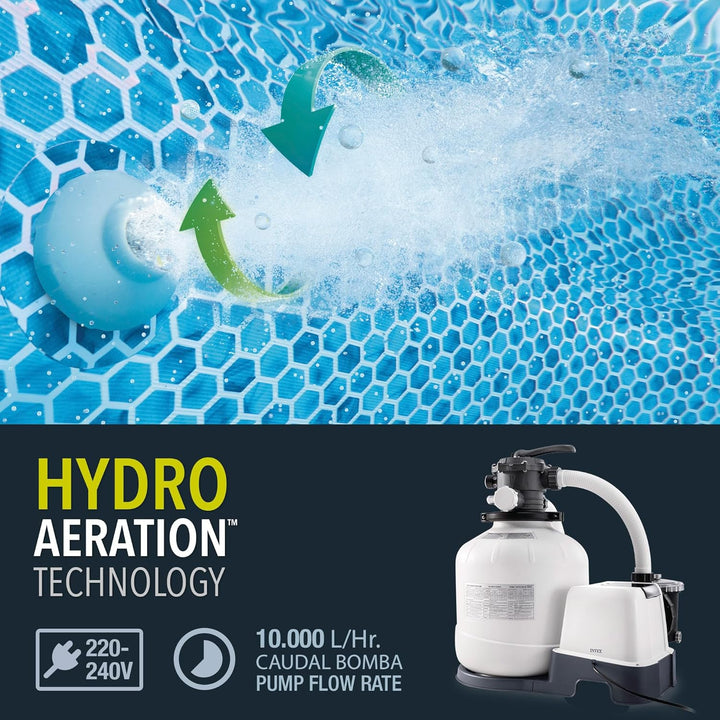 Intex – 230 V Sandfilter Pumpe & Saltwater System CG-26680 (26680),