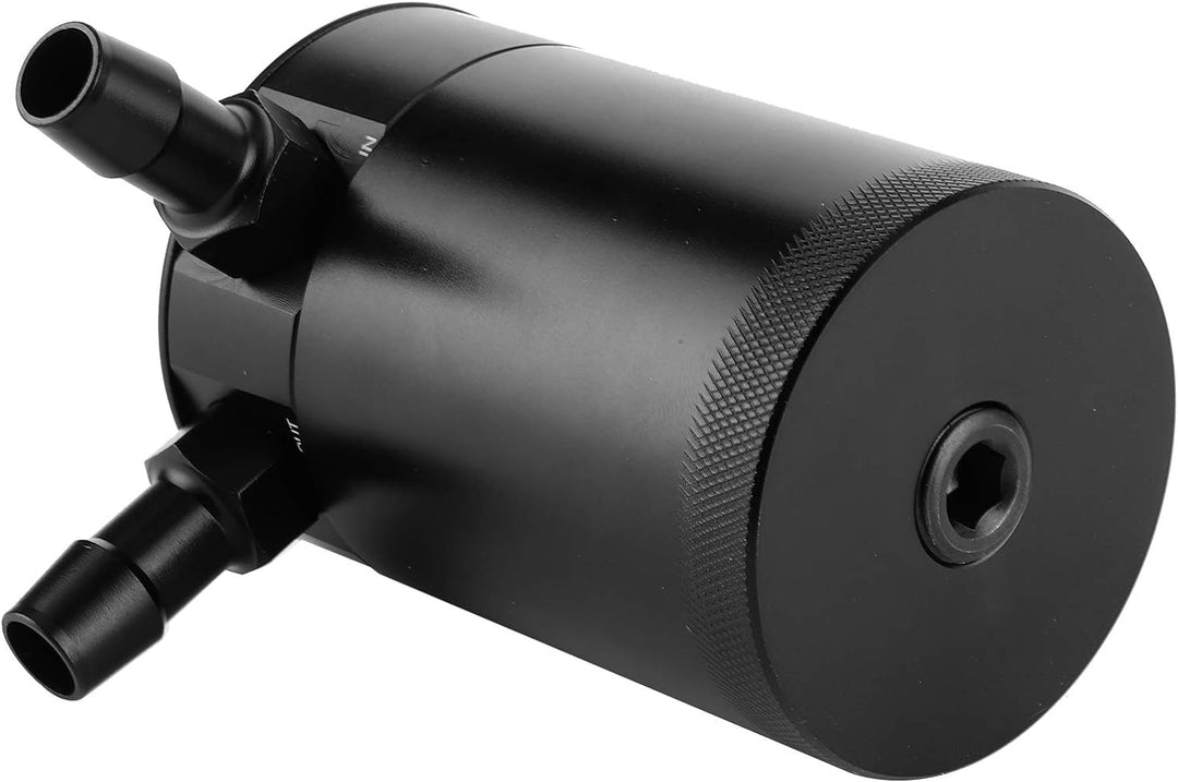 Aukson Ölfangdose verblüfft - 2-Port-Ölfangdose 500 ml Aluminiumlegierung verblüfft Vorratsbehälter