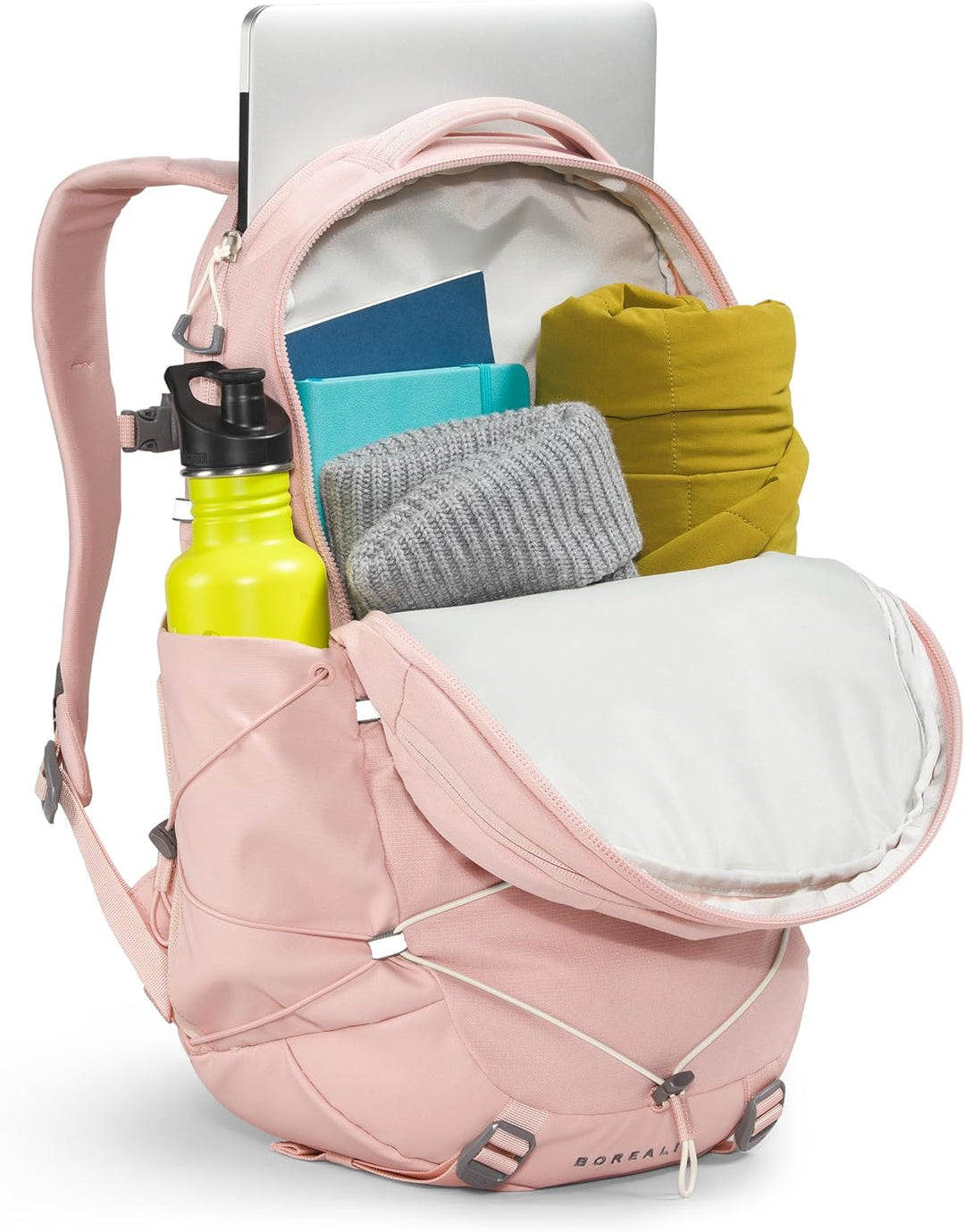 THE NORTH FACE Damen Rucksack Borealis Pink Moss Dark Heather/Gardenia White-npf, Pink Moss Dark Hea