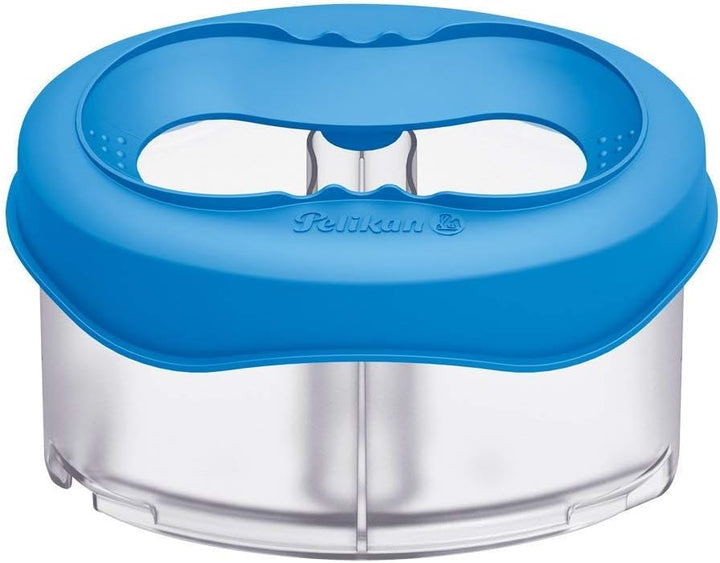 Pelikan Wasserbox Space für Deckfarbkasten/Wasserfarbkasten Space+ (blau, Deckfarbkasten 12 Farben)