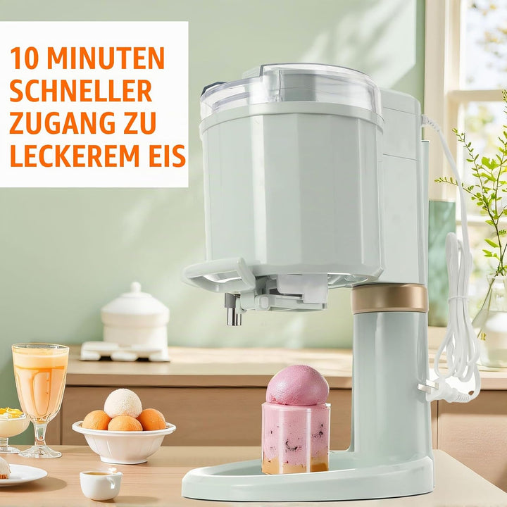 Auftisch-Softeismaschine, Eismaschine für Zuhause, Kommerzielle Softeismaschine, 1L Grosse Kapazität