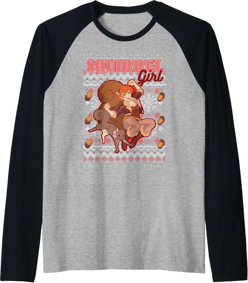 Marvel Squirrel Girl Ugly Weihnachten Sweater Raglan