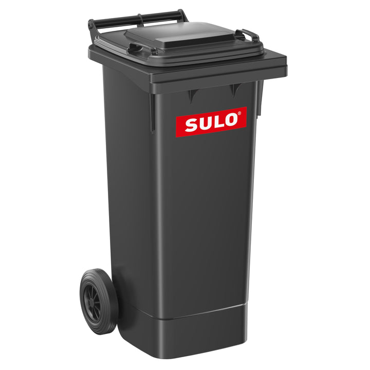 Sulo Mülltonne 80 L, grau, Mülltonne, Recycling Bin, Müll Container mit Deckel, Selective Sortieren