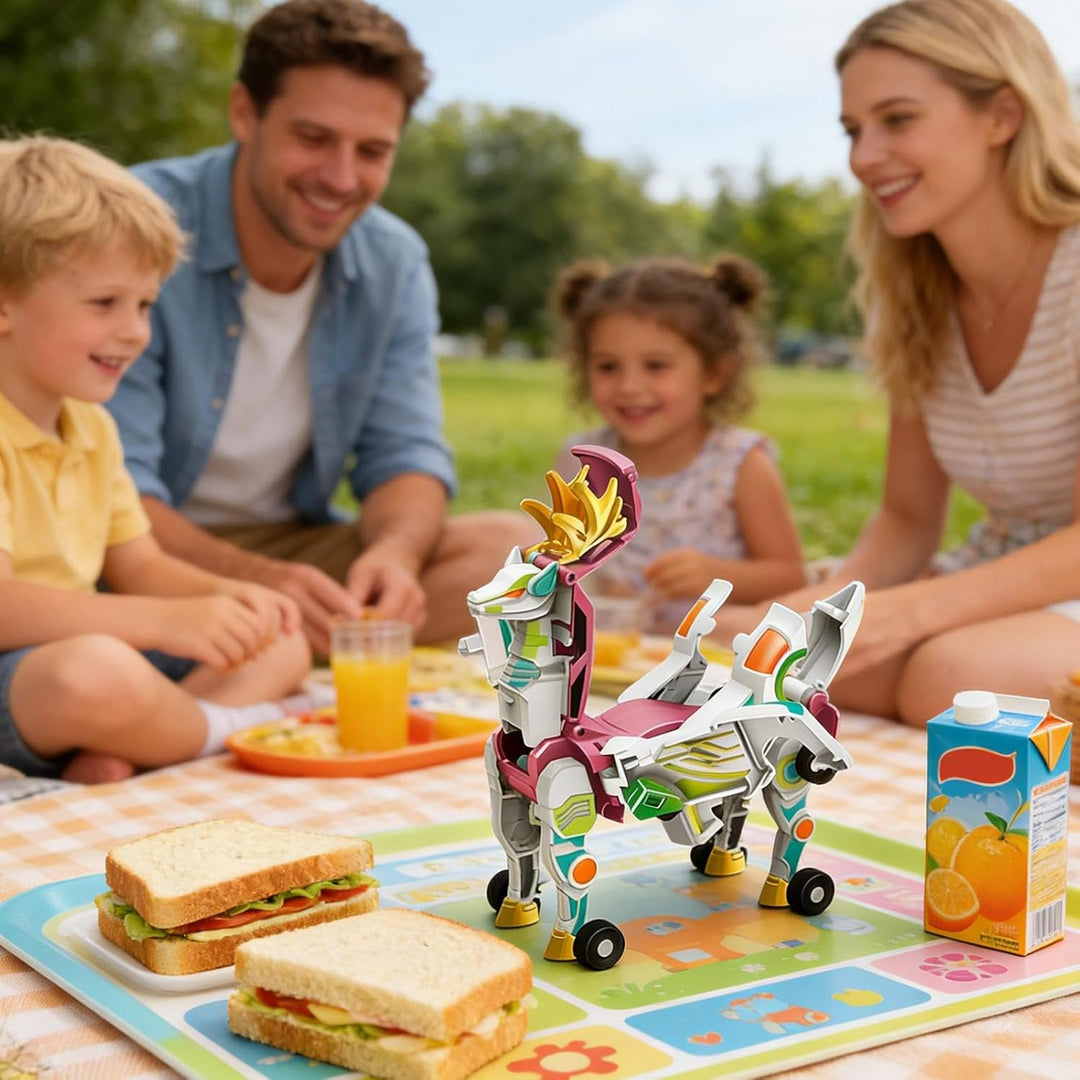 Transformatives Spielzeug | Transformatives Mechanisches Antistress-Spiel,Figur Fahrzeug mit Dinosau