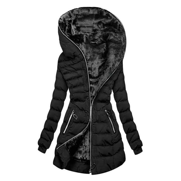 Awrvia Steppjacke Damen Winter Warmer Winterjacke Lang Baumwolle Pufferjacke mit Kapuze Wintermantel