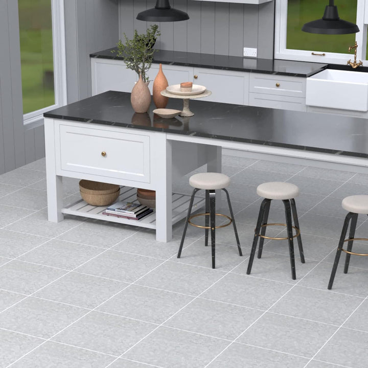 Homease PVC Bodenbelag Selbstklebende Marmoreffekt Vinylboden, Rutschfeste Wasserdichte Schneidbar F