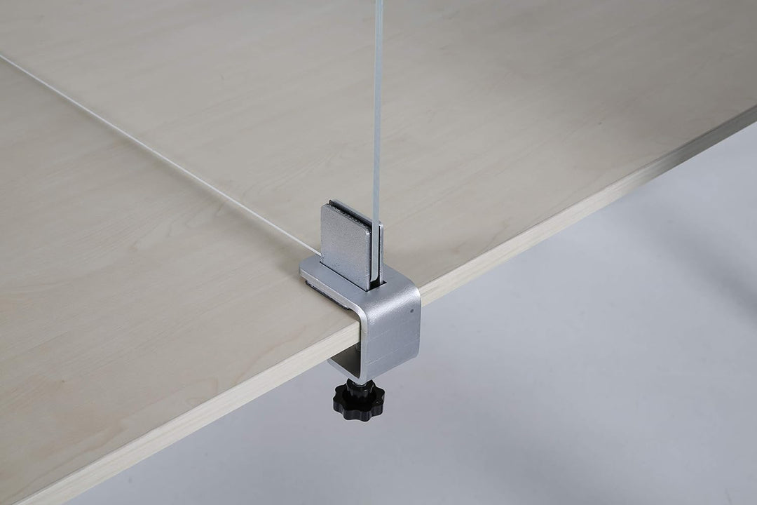 DISPLAY SALES Tischklemme Armklemme (2 St.) für Scheiben und Platten bis 8 mm Stärke Klemme für Tisc