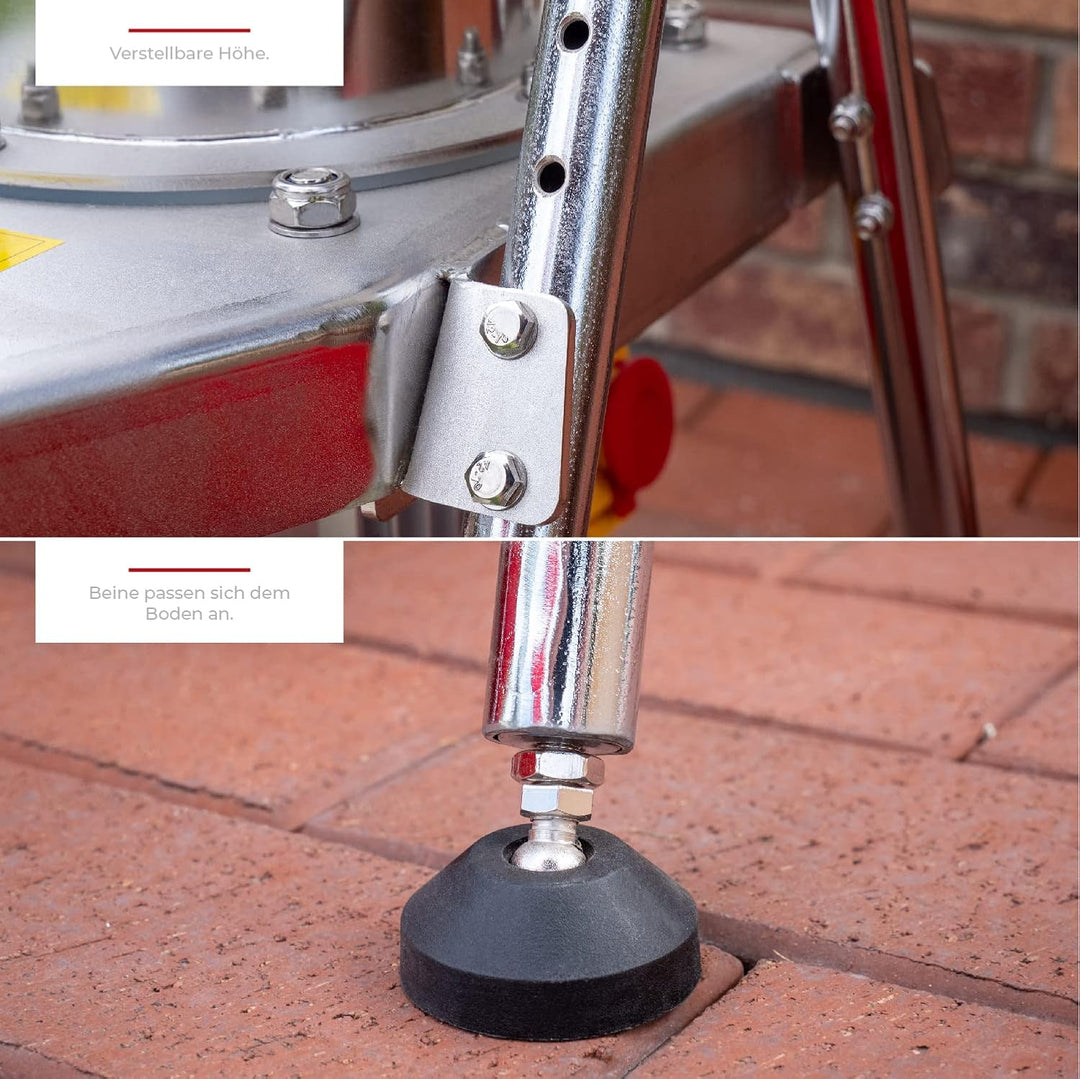 Obsthäcksler Edelstahl mit 1100W/2800rpm motor - Obsthäcksler Elektrisch fur Kartoffeln / Obst und B