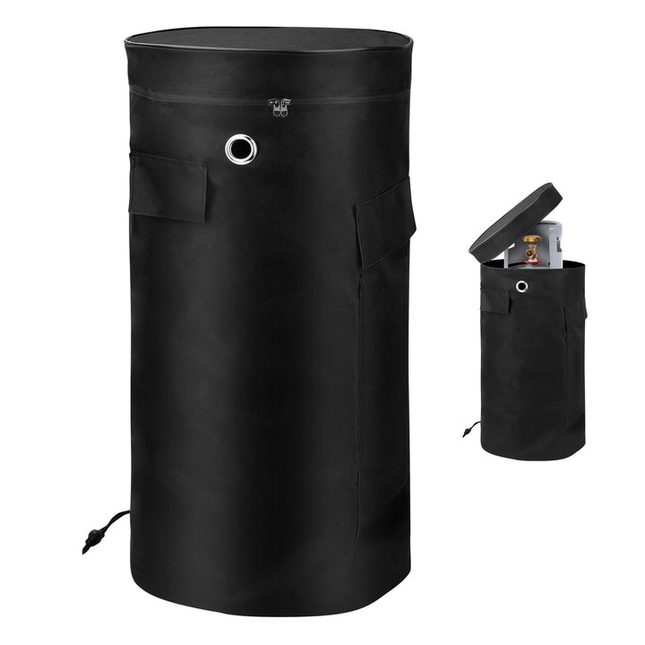Abdeckhaube für Gasflasche 11 kg, Gasflaschenhülle 33x66cm 600D Oxford Gewebe, Gasflasche Abdeckung