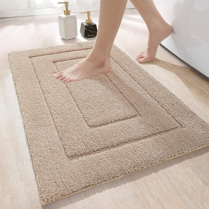 DEXI Badteppich rutschfeste,weicher Badezimmerteppich Wasserabsorbierend Badematte maschinenwaschbar