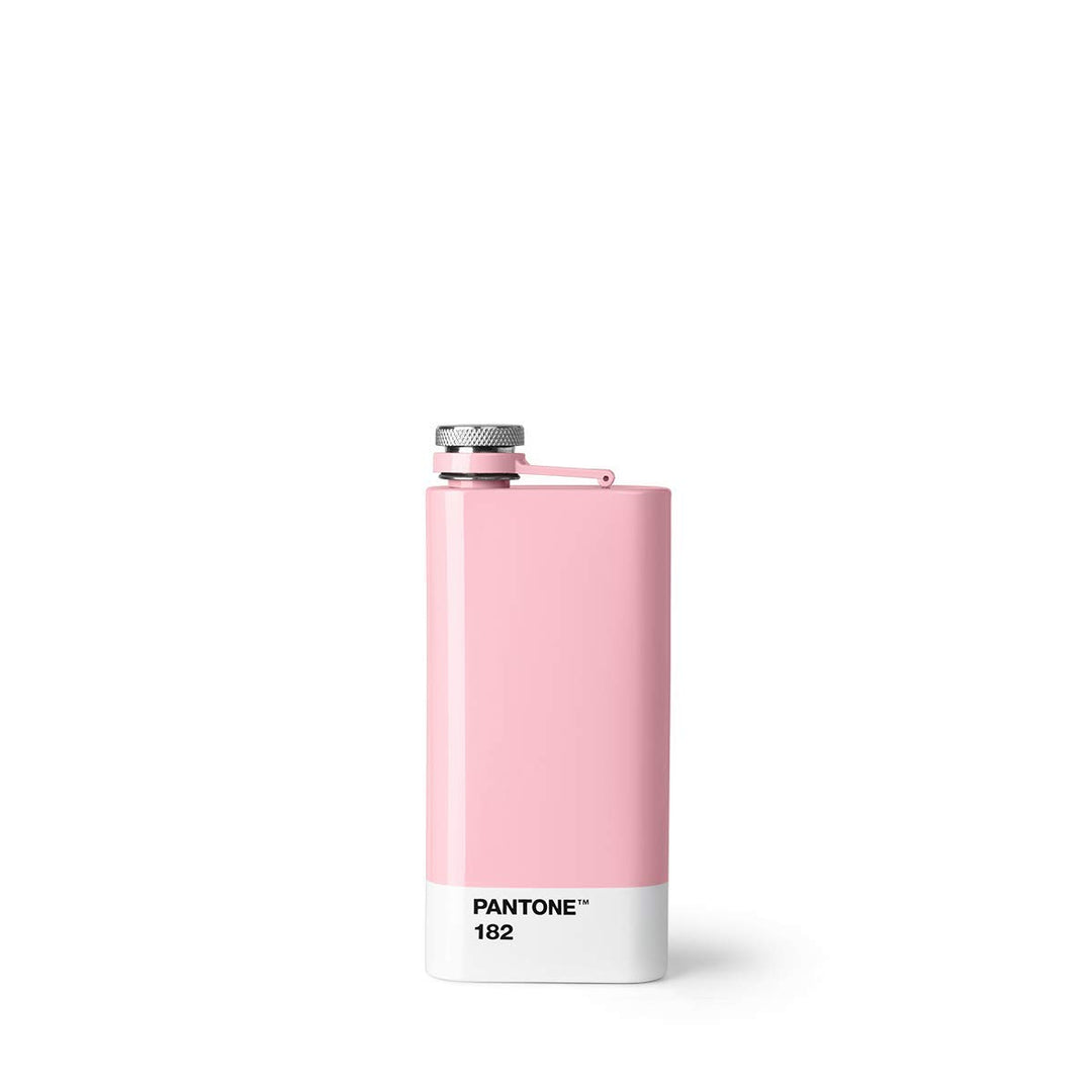 Pantone 16630 Light Pink 182 Flachmann, Edelstahl mit Schraubverschluss, Rostfreier Stahl, Light Pin