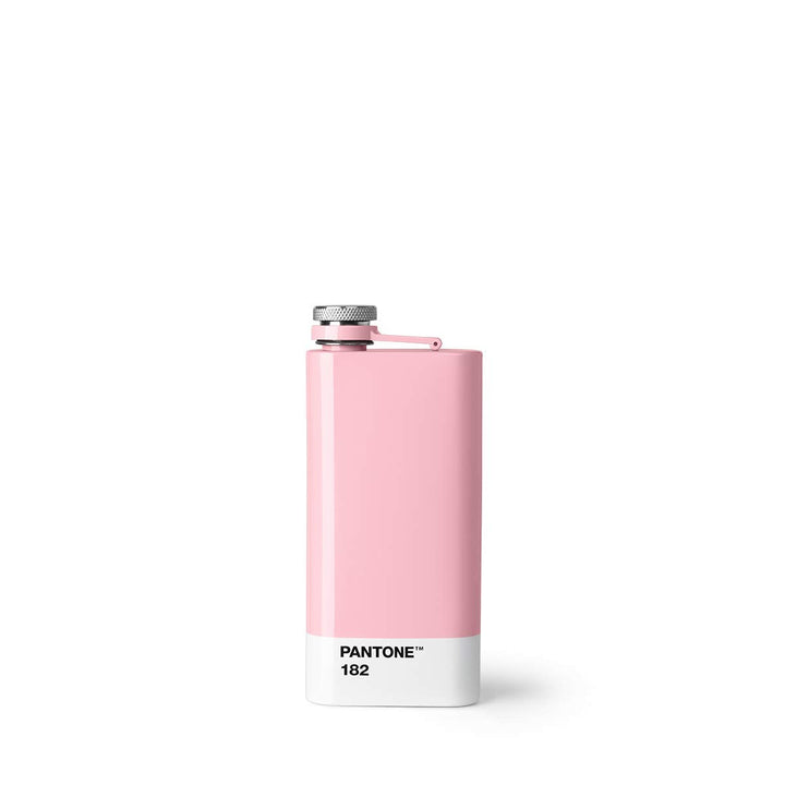 Pantone 16630 Light Pink 182 Flachmann, Edelstahl mit Schraubverschluss, Rostfreier Stahl, Light Pin