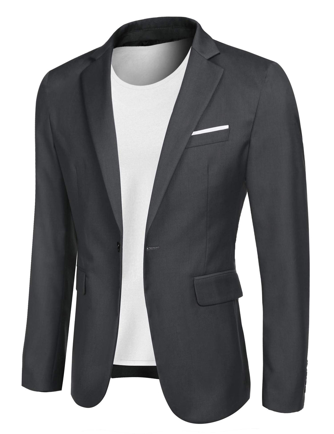 MAXMODA Herren Sakko Sportlich Männer Blazer Slim Fit Jackett Freizeit 1 Knopf Anzugjacke für Männer