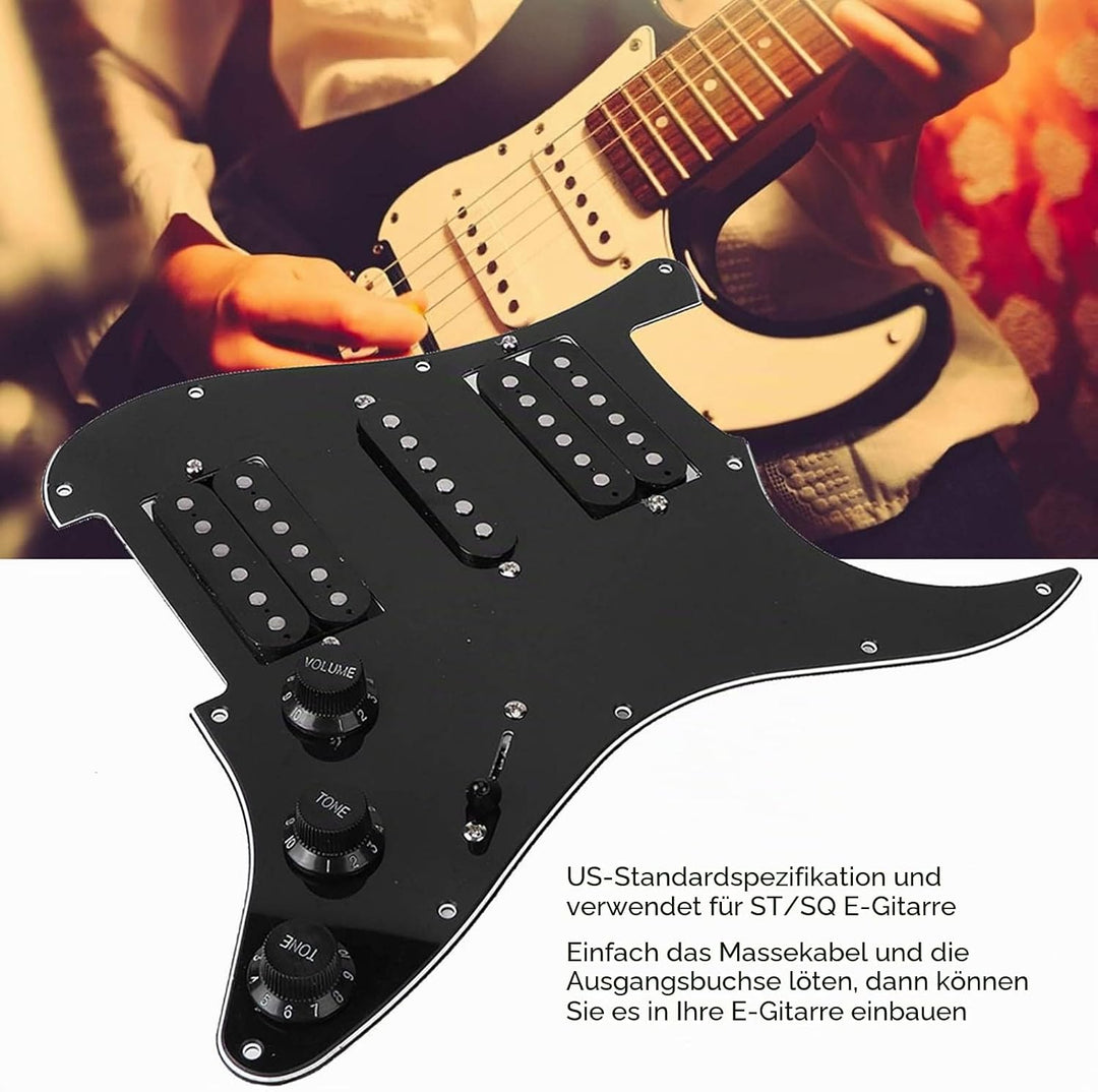Geladenes E-Gitarren-Schlagbrett Vorverdrahtetes Schlagbrett mit HSH-Tonabnehmer für ST/SQ-E-Gitarre