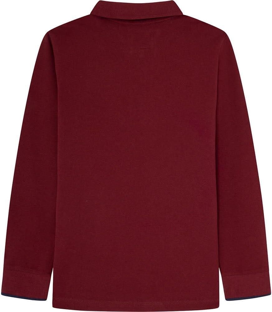Pepe Jeans Jungen Polohemd Thor Ls 14 Jahre Red (Burgundy), 14 Jahre Red (Burgundy)