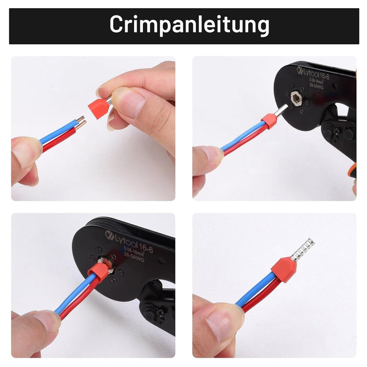 Lytool Twin Aderendhülsen Set - Zwillingaderendhülsen Set Doppelte Aderendhülsen 1200 Teile (0,3-16m