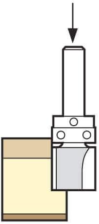 Trend Profiler 19,1mm Durchmesser x 50mm Schnitt, nur zum Fälzen und Besäumen von Kanten, C166X12MMT