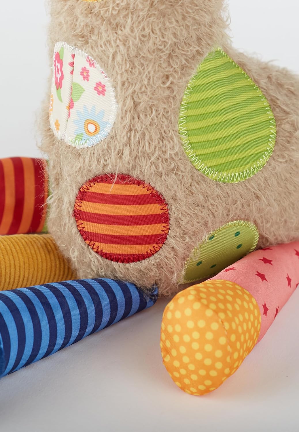 SIGIKID 42837 Stofftier Giraffe Patchwork Sweety Kuscheltier zum Spielen & Schmusen aus weichem Mate