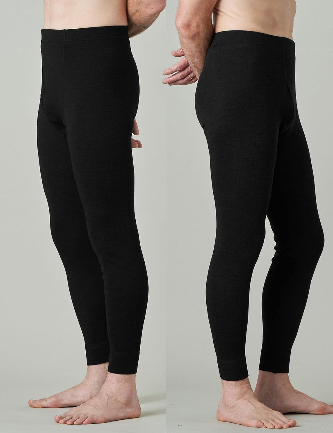 LAPASA Herren 100% Merinowolle Thermounterhosen, Premium Merino Wolle Unterhosen Thermounterwäsche (