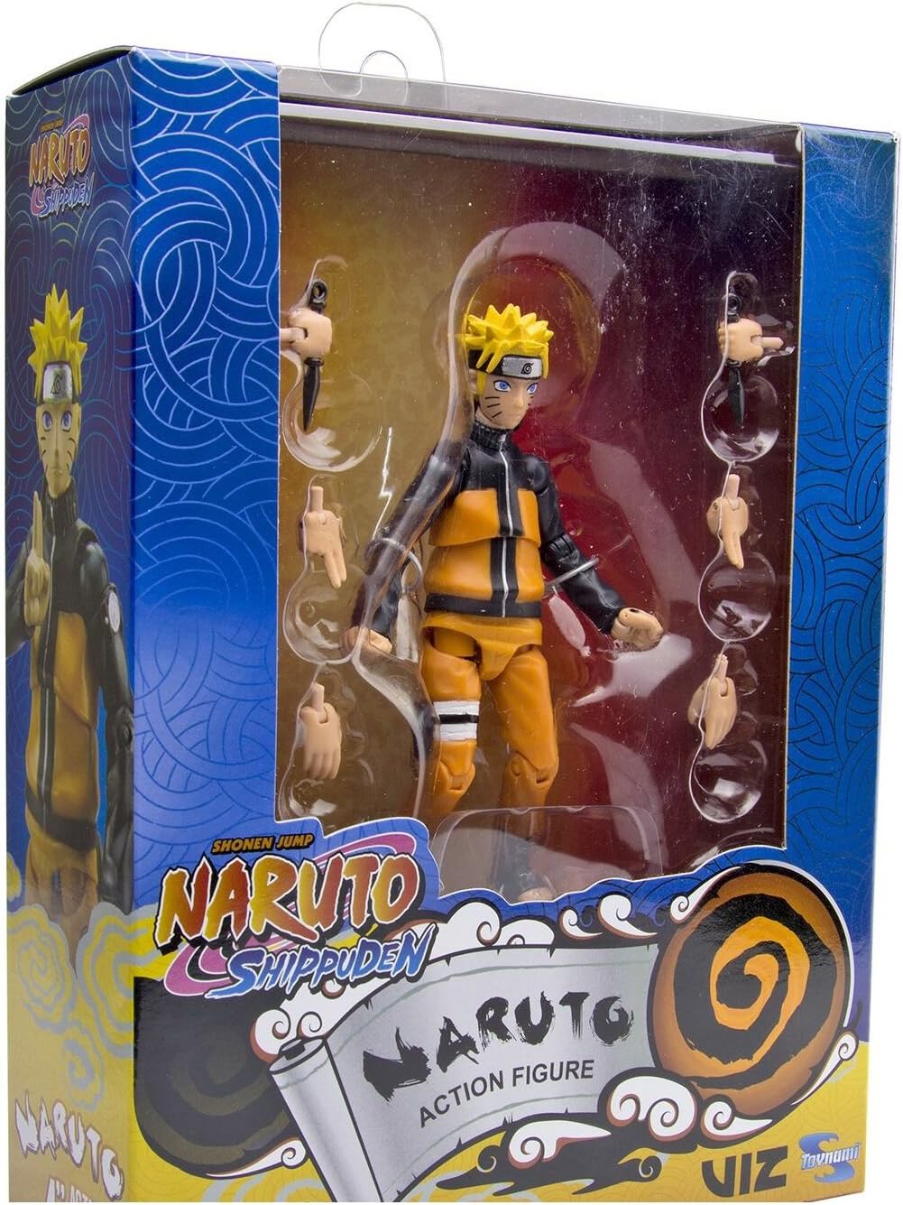 Toynami Naruto Shippuden 4 inch Poseable Figure Series 1 - Naruto Action Figure -10cm