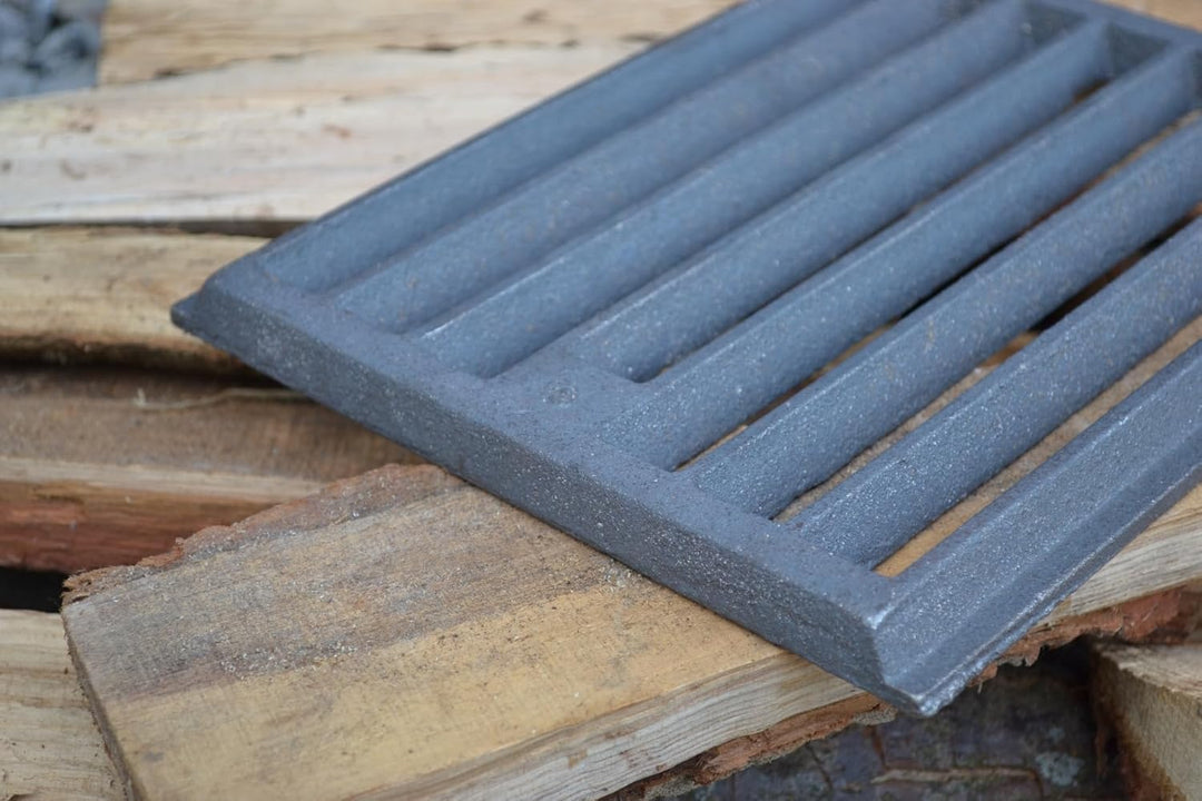 SEZAM 25,5 x 21 cm Gussrost Ofenrost Ascherost Gussrost verschiedene Durchmesser, Kaminrost passend