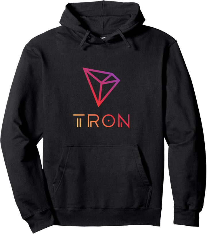 TRON TRX Logo Image Cryptocurrency Pullover Hoodie