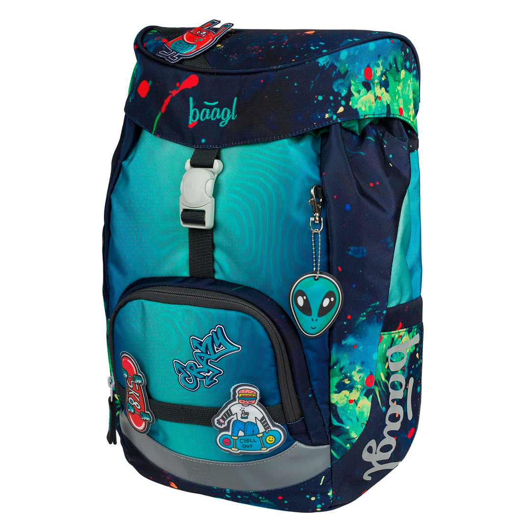 Baagl Schulranzen für 1. Klasse Jungen, Airy Schulrucksack, Ultraleicht Schule Tasche Kinder, Schult