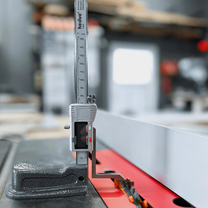 hedue® Digitales Höhenmessgerät - Höhenreisser mit 0-150 mm Messbereich, Höhenmesser zum Einrichten