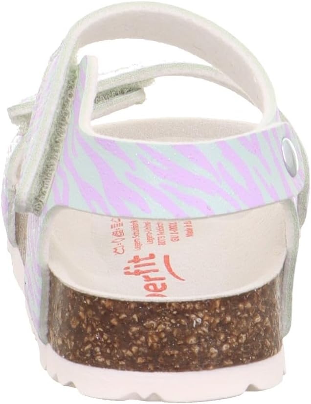Superfit FUSSBETTPANTOFFEL Hausschuhe 1-000123 Mädchen 24 EU Hellgrün Rosa 7510, 24 EU Hellgrün Rosa