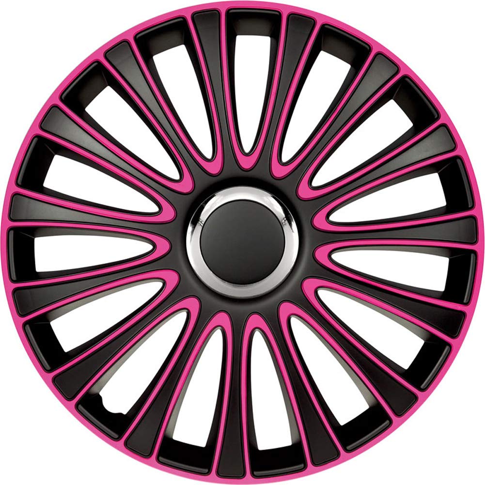 AUTO-STYLE Satz Radzierblenden LeMans 17-Zoll Schwarz/Pink LeMans Schwarz/Pink 17-Zoll, LeMans Schwa